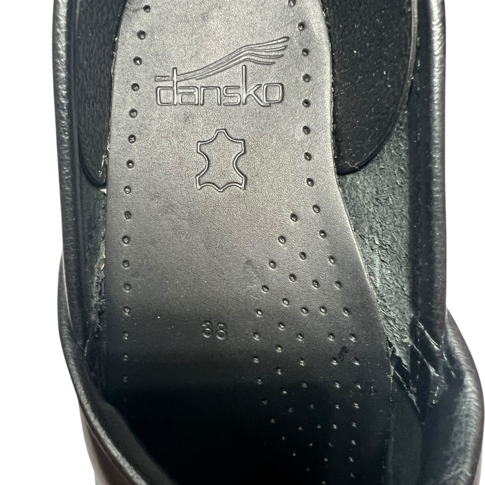 Dansko Professional Clogs Black Leather NEW Classic Supportive Comfy Size 7 & 8 - Picture 5 of 8